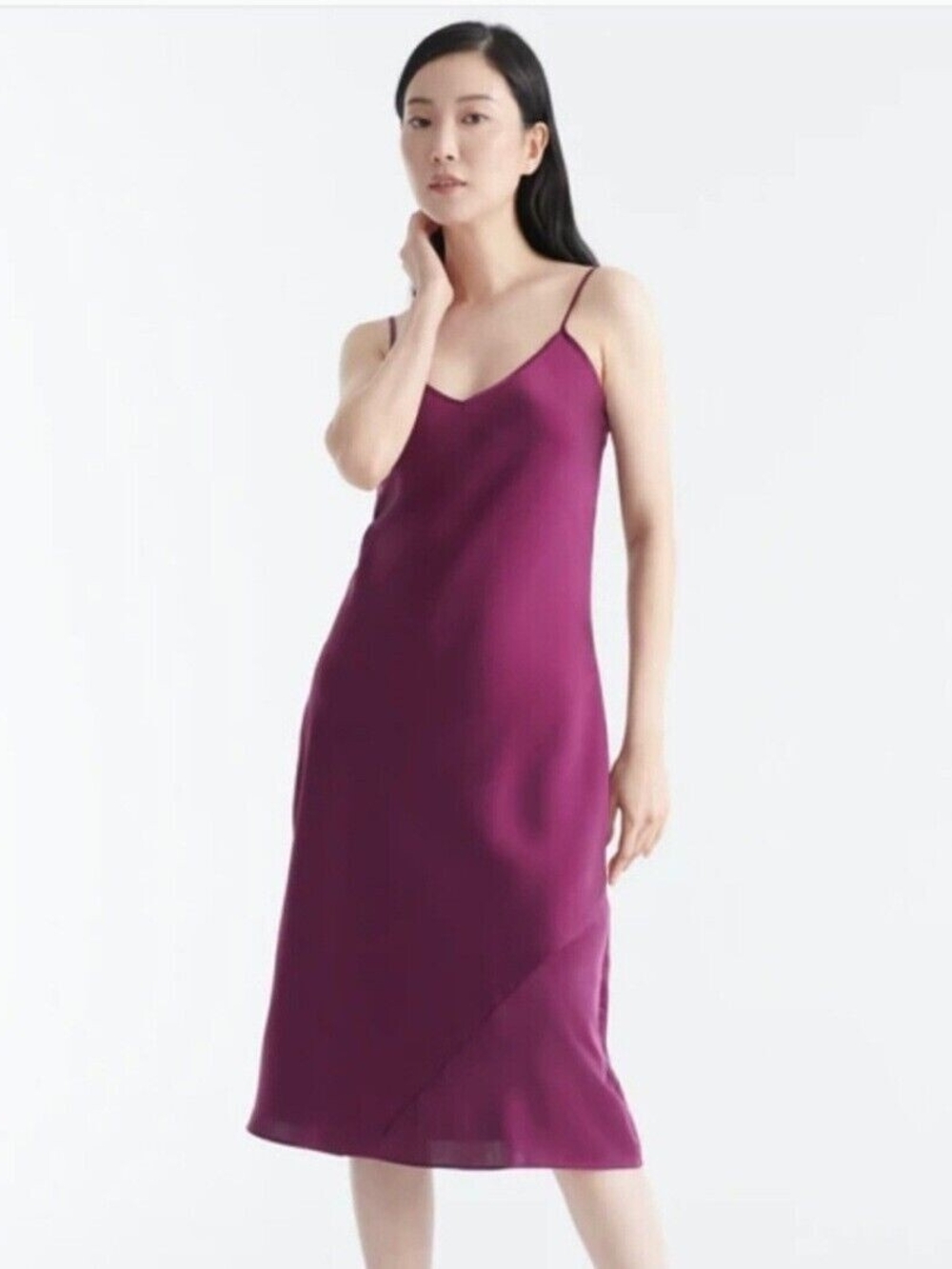 💜 Kinx Birds Papaya Purple Slip Dress – XXL – Like New
